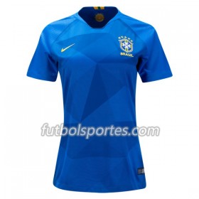 Camisetas Brasil Mujer Segunda Equipacion Mundial 2018